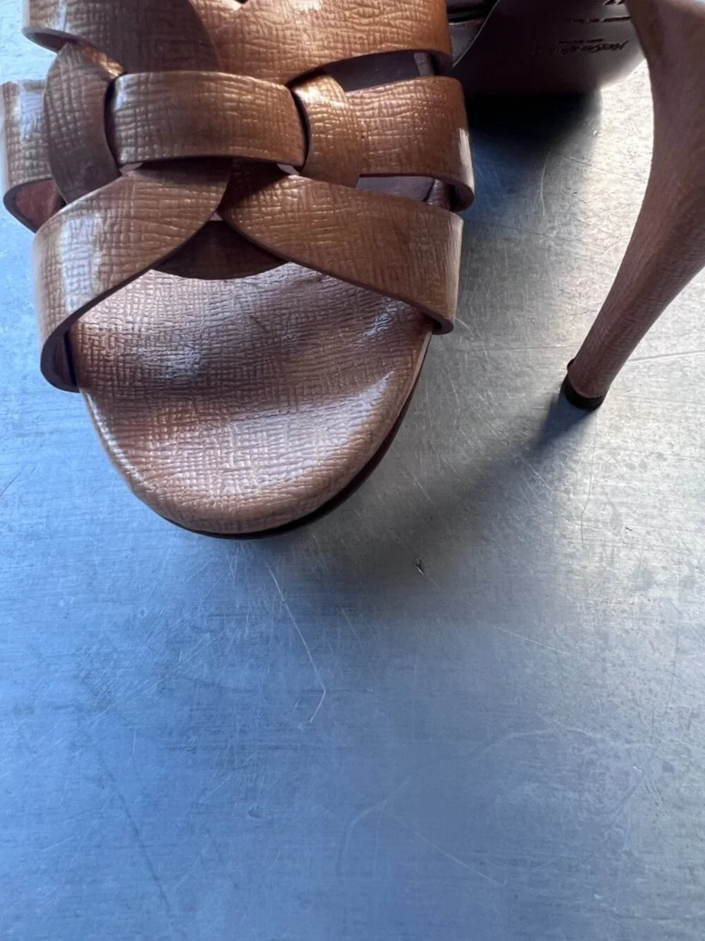 YSL Tribute Strappy Platform Sandals Size 11 / 41